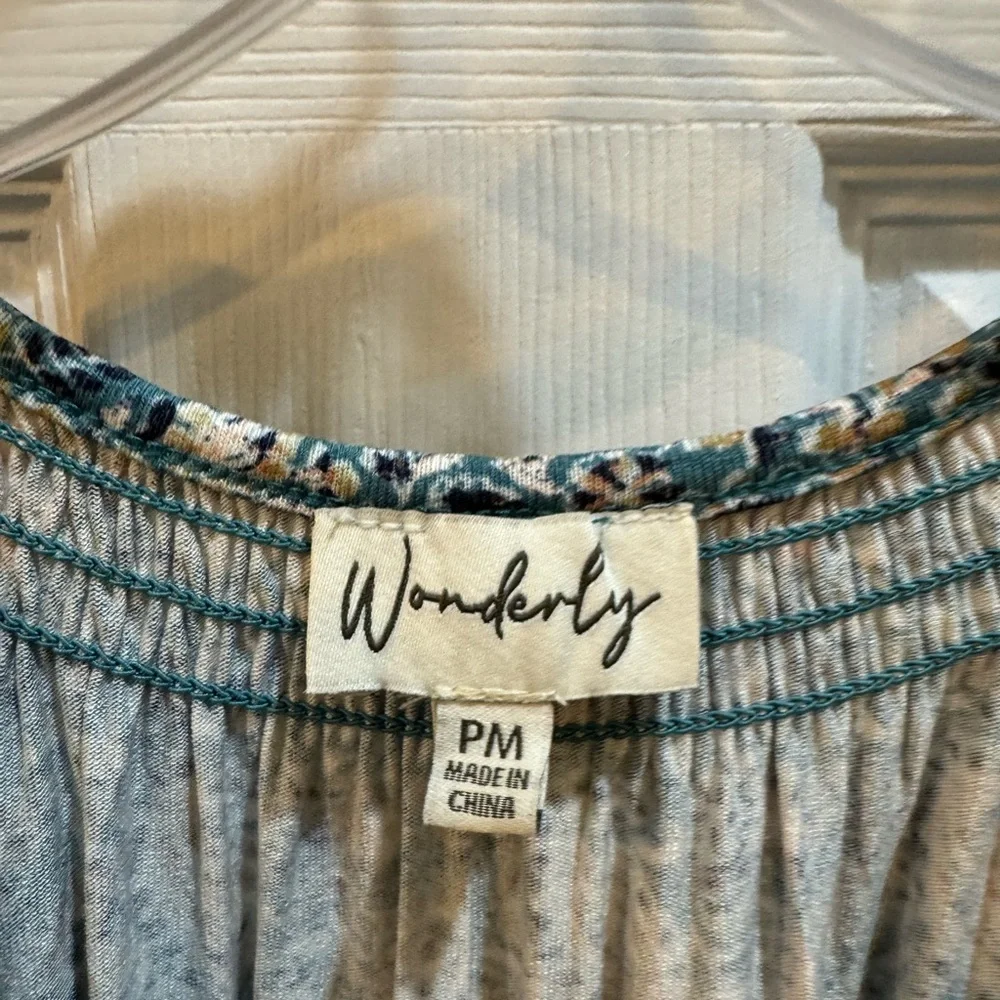 NWOT Wonderly PM Paisley Multicolor Tier Dress - Picture 3 of 3